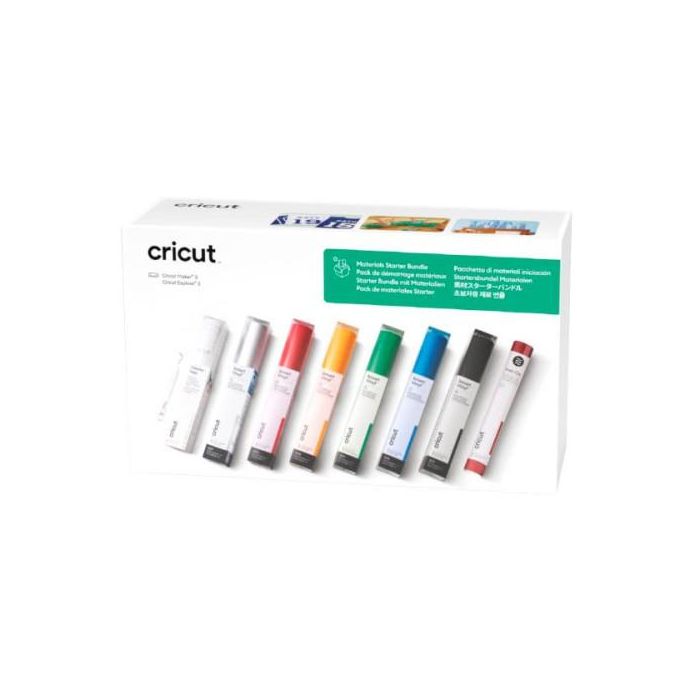 Cricut 8002452 Materials Starter Bundle Pack para Maker3 y Explorer3 con Vinilo, Iron-On y Cinta de Transferencia Cricut 8002452 Materials Starter Bundle Pack para Maker3 y Explorer3 con Vinilo, Iron-On y Cinta de Transferencia