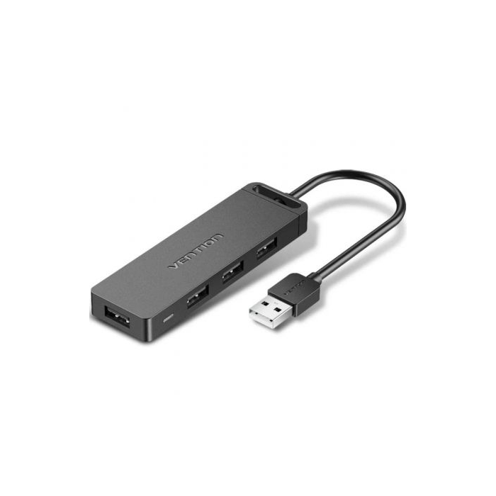 Vention CHMHB Hub USB 2.0 de 4 Puertos con Alimentación MicroUSB PD