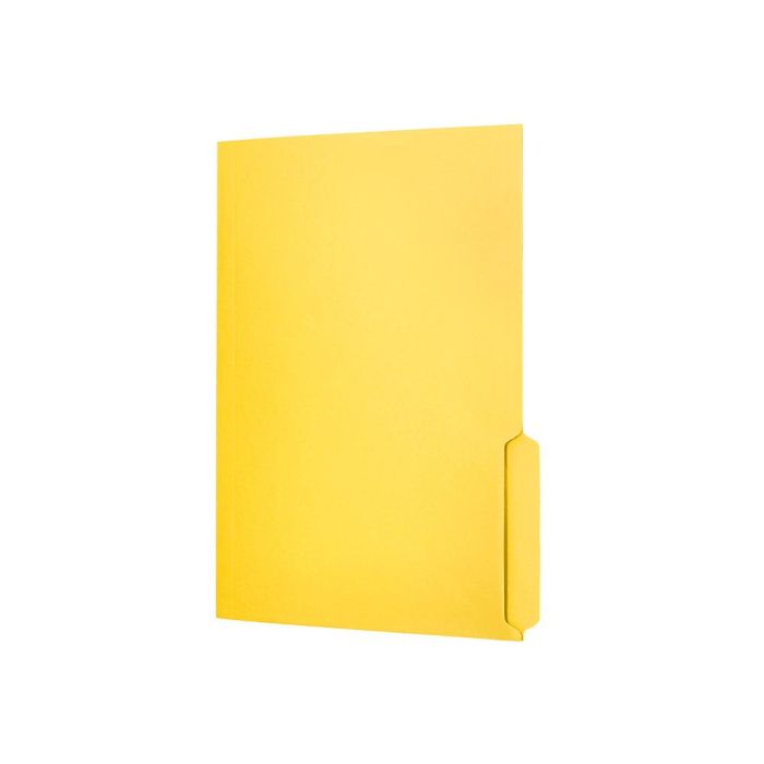 Subcarpeta Cartulina Liderpapel Folio Pestaña Inferior 240 gr-M2 Amarillo 50 unidades 4