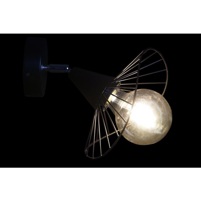 DKD Home Decor Lámpara Aplique Urban Negra de Metal E27 50W 1 Bombilla 22x22x21cm 3 DKD Home Decor Lámpara Aplique Urban Negra de Metal E27 50W 1 Bombilla 22x22x21cm 3