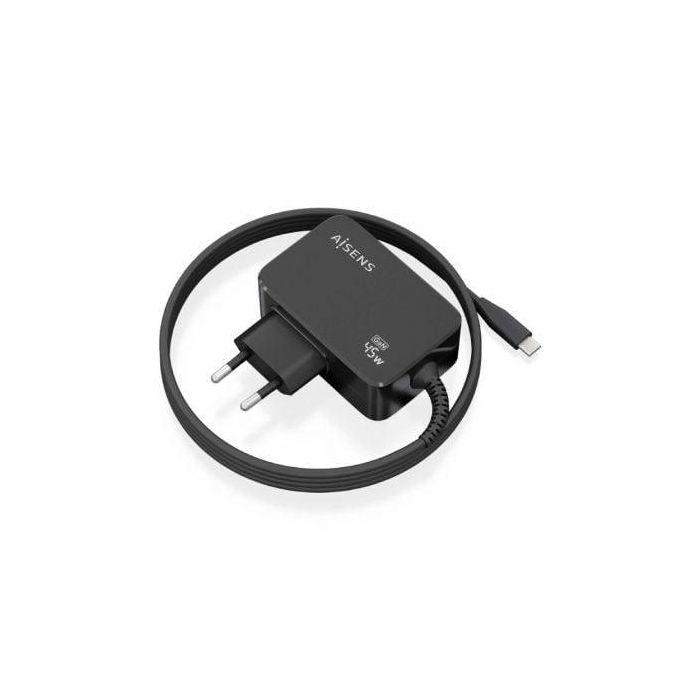 AISENS - CARGADOR GaN 45W PD3.0 1XUSB-C 1.8M, NEGRO AISENS - CARGADOR GaN 45W PD3.0 1XUSB-C 1.8M, NEGRO