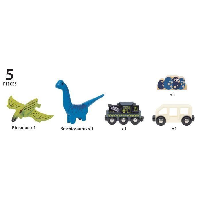 Tren con pilas de dinosaurio BRIO-7312350360967-Edades de 3 años en adelante 5 Tren con pilas de dinosaurio BRIO-7312350360967-Edades de 3 años en adelante 5