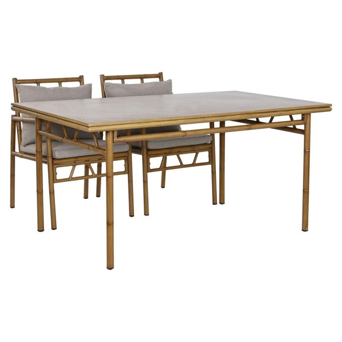 Conjunto de Mesa con 4 Sillas Home ESPRIT Aluminio 160 x 90 x 75 cm (5 Piezas) 7