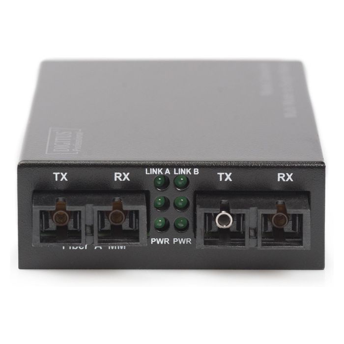 Digitus Convertidor de Medios Gigabit Multimode/Singlemode SC/SC - 1000 Mbit/s, 1000Base-SX, Ethernet Gigabit, Fibra SC 3 Digitus Convertidor de Medios Gigabit Multimode/Singlemode SC/SC - 1000 Mbit/s, 1000Base-SX, Ethernet Gigabit, Fibra SC 3