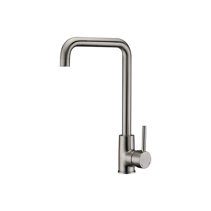 Edouard Rousseau Kiloo Grifo de Cocina Mezclador, Acero Inoxidable Gris, Sin Spray, Estilo Moderno, Ahorro Agua, Cartucho Cerámico Ø 35mm Edouard Rousseau Kiloo Grifo de Cocina Mezclador, Acero Inoxidable Gris, Sin Spray, Estilo Moderno, Ahorro Agua, Cartucho Cerámico Ø 35mm