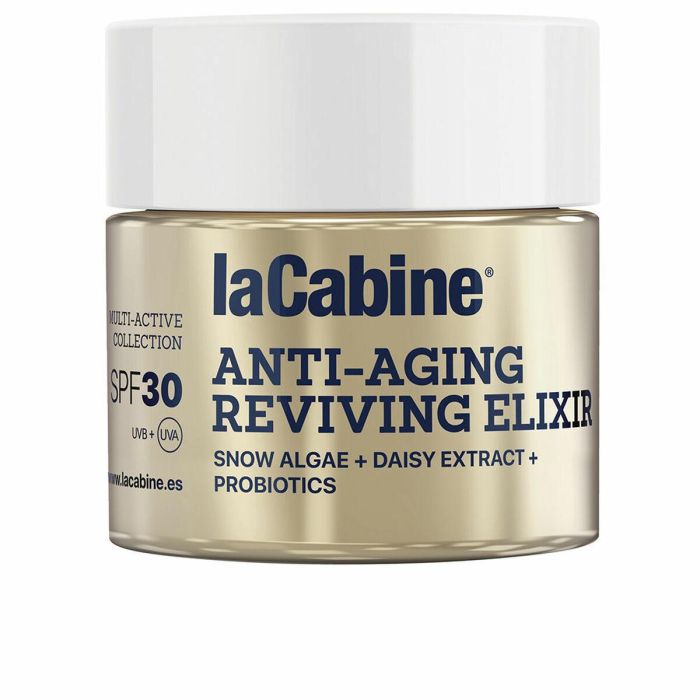 La Cabine ANTI-AGING REVIVING ELIXIR Crema Facial Antiedad, Antiarrugas y Luminosidad Día SPF30 Pieles Maduras 50 ml