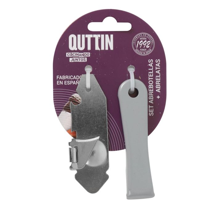 Inde Set Abrelatas y Abrebotellas Qutti, 8 cm y 8.3 cm (24 Cajas) 1