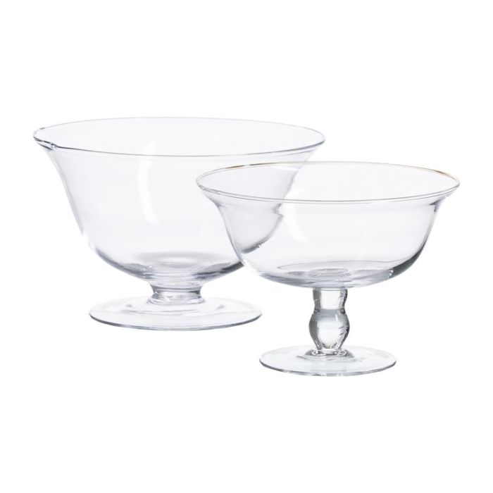 Copa Decoración Transparente Cristal 20 X 20 X 14 cm