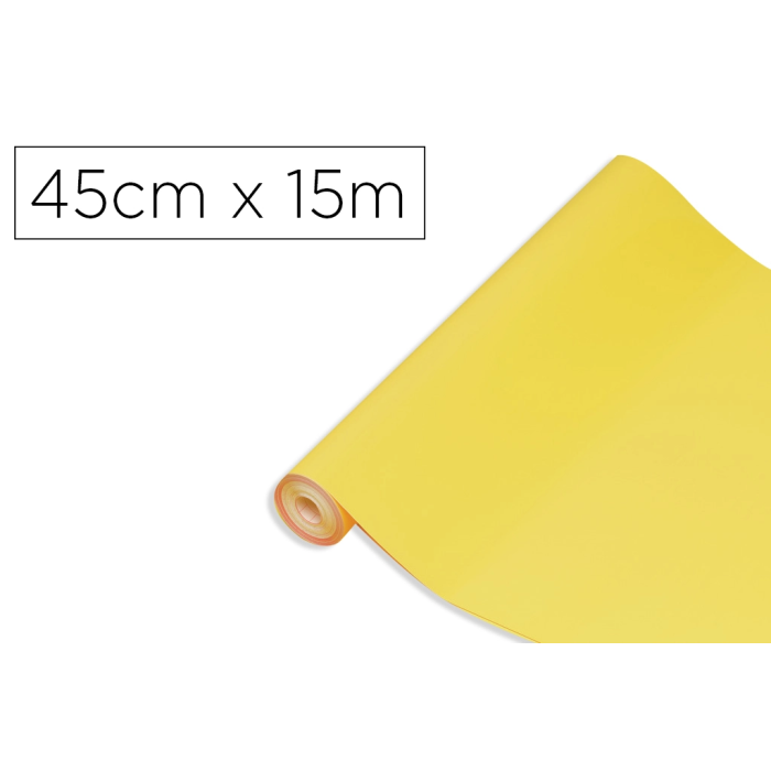 D-c-fix Rollo Adhesivo Papel Plastificado Amarillo Lima, Ancho 45 cm, Largo 15 m 0 D-c-fix Rollo Adhesivo Papel Plastificado Amarillo Lima, Ancho 45 cm, Largo 15 m 0