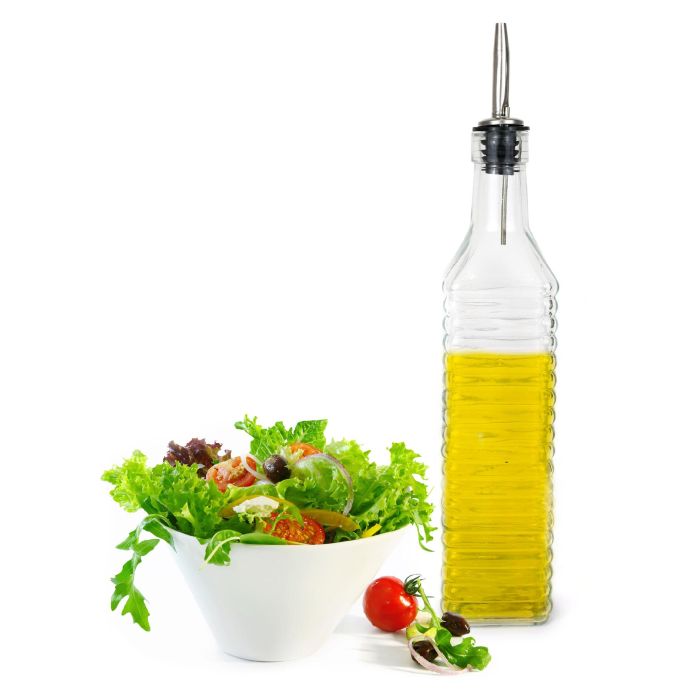 Aceitera de vidrio 500 ml con tapa de metal Anna (12 Unidades) 8 Aceitera de vidrio 500 ml con tapa de metal Anna (12 Unidades) 8