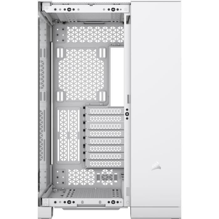 Caja para PC - CORSAIR - Cámara media torre de vidrio templado 6500X con doble cámara - Blanco 3 Caja para PC - CORSAIR - Cámara media torre de vidrio templado 6500X con doble cámara - Blanco 3