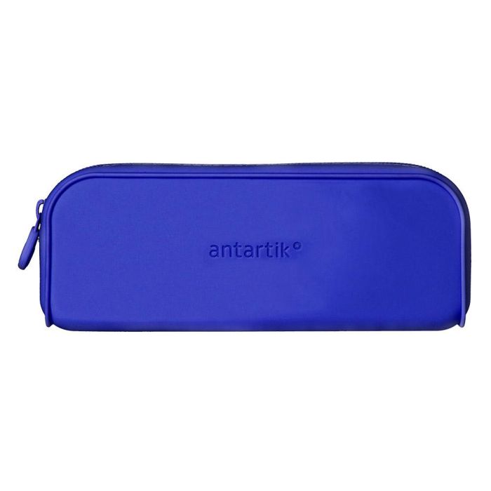 Estuche Portatodo Antartik Prisma Silicona Soft Rectangular 185x50x75 mm Color Azul Oscuro