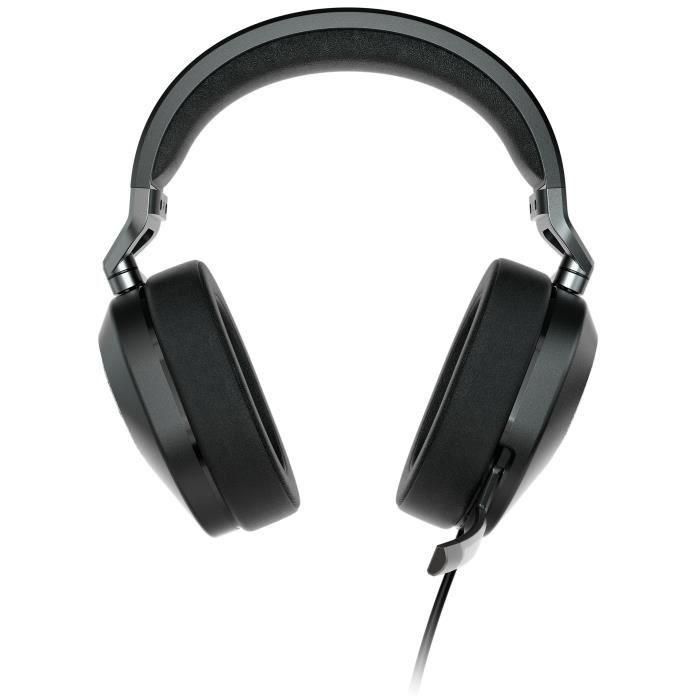 Corsair Auriculares Gaming HS65 Negro con Cancelación de Ruido, Micrófono Boom y Conectividad Alámbrica 3
