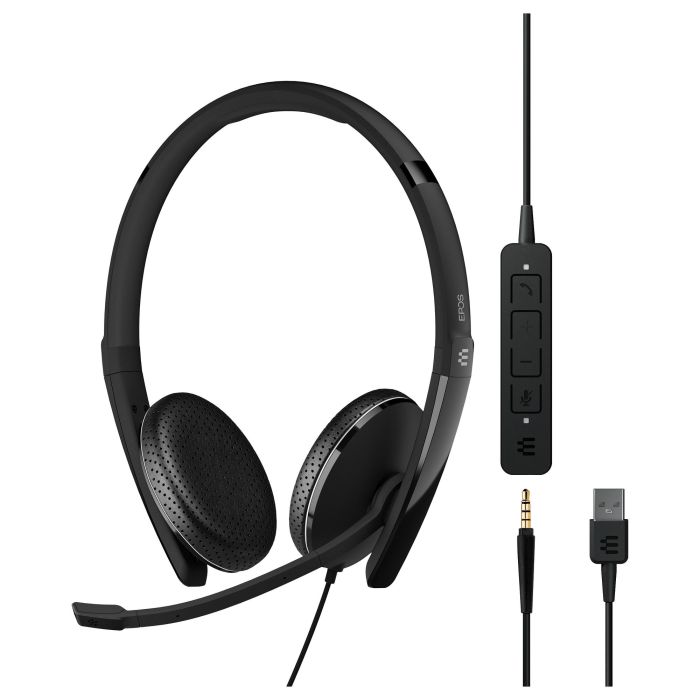 EPOS Adapt 165 USB II Auriculares On-Ear con Cable USB Tipo C, Color Negro