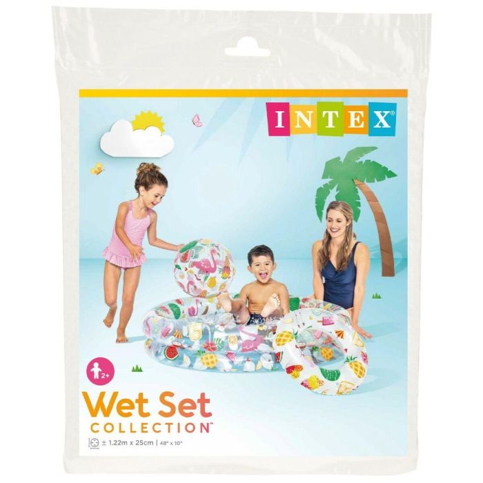 Piscina Hinchable para Niños Intex Tropical Aros 150 l 122 x 25 cm (12 Unidades) 1