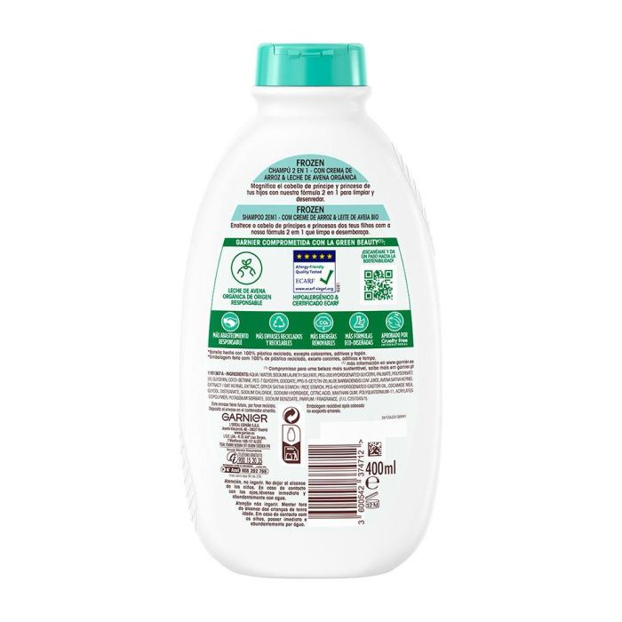 Garnier Champú + Acondicionador Ultra Suave para Niños de Avena 400 ml 1 Garnier Champú + Acondicionador Ultra Suave para Niños de Avena 400 ml 1