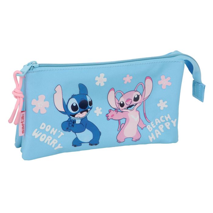 Portatodo Lilo & Stitch Happy Azul cielo 22 x 12 x 3 cm 2 Portatodo Lilo & Stitch Happy Azul cielo 22 x 12 x 3 cm 2