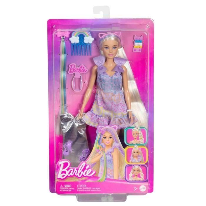 Barbie JCT72 Muñeca Cabello de Ensueño con Pelo Extralargo Brillante y 8 Accesorios para el Pelo, Más Vestido Adicional 3 Barbie JCT72 Muñeca Cabello de Ensueño con Pelo Extralargo Brillante y 8 Accesorios para el Pelo, Más Vestido Adicional 3