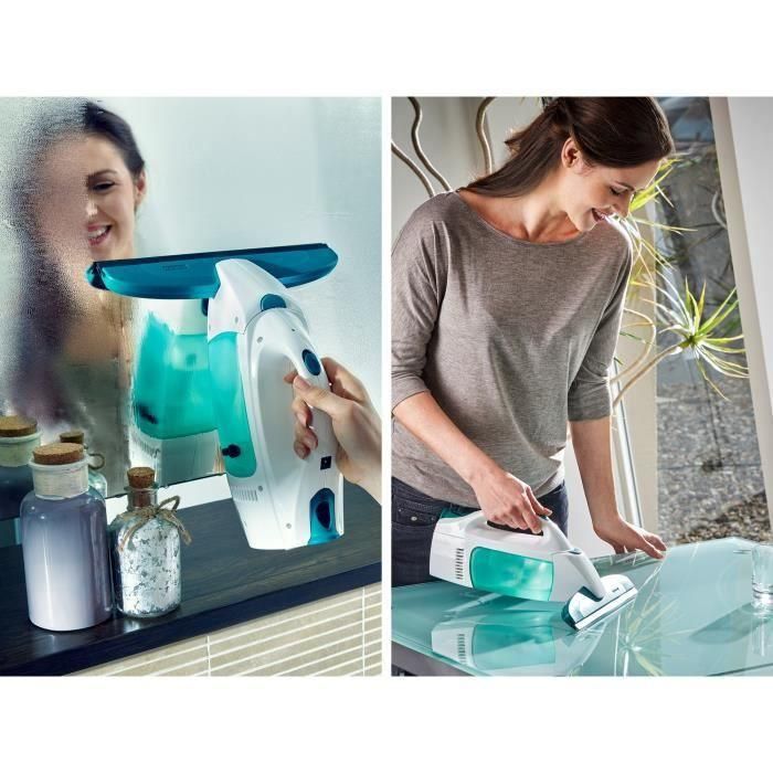 Leifheit 51003 kit de aspiradora de ventanas Dry & Clean con mango y limpiador, limpiador de ventanas sin rayas, limpiador de ventanas multiusos 1 Leifheit 51003 kit de aspiradora de ventanas Dry & Clean con mango y limpiador, limpiador de ventanas sin rayas, limpiador de ventanas multiusos 1