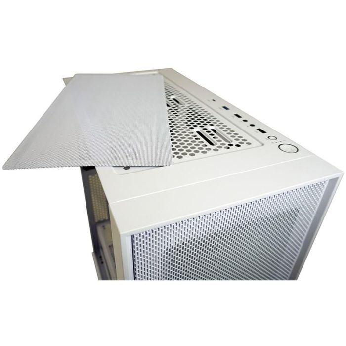 LC-Power 802W RGB Midi Tower PC Gaming Blanco, compatible ATX/Micro ATX/Mini-ITX, con RGB y Panel Vidrio Templado 3