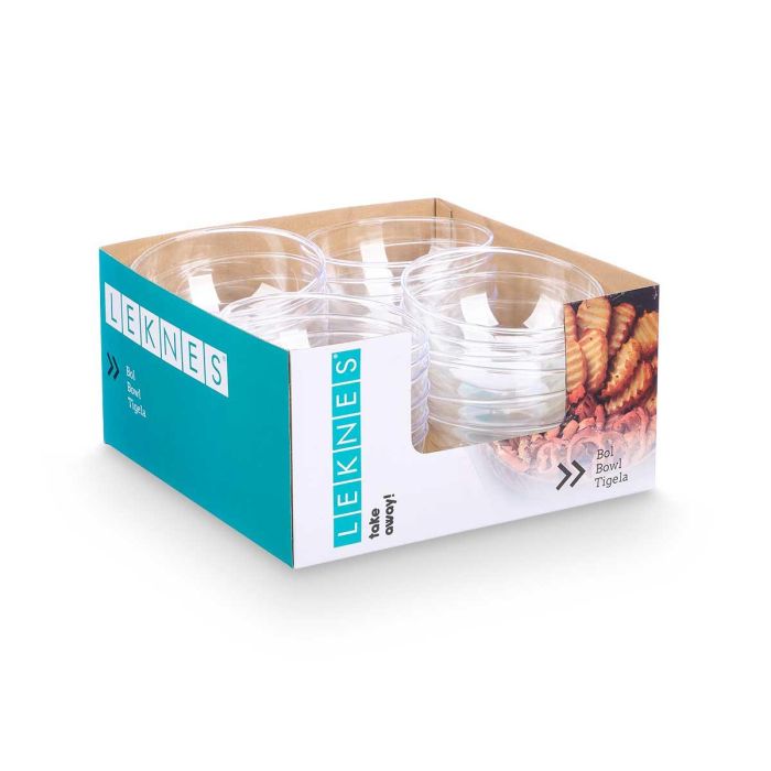 Bol Redondo Peq Transparente 700 Ml Leknes 15X7CM (48 Unidades) 1 Bol Redondo Peq Transparente 700 Ml Leknes 15X7CM (48 Unidades) 1