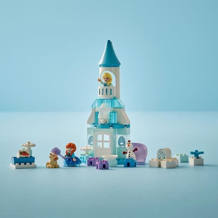 LEGO 10455 DUPLO Disney Fiesta en el Castillo de Hielo de Anna y Elsa - Juego de Construcción Creativo para Niños 2 Años 1