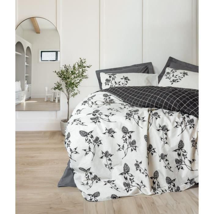 ASI8684283425839 Juego de Cama 100% Algodón Antracita, 1 Funda Nórdica 220x240 cm y 2 Fundas Almohada 60x60 cm ASI8684283425839 Juego de Cama 100% Algodón Antracita, 1 Funda Nórdica 220x240 cm y 2 Fundas Almohada 60x60 cm