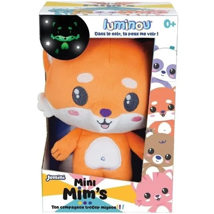 Jemini JEM3298060407694 Peluche luminoso Luminou fox mini mim's - Funciona sin pilas - 15 cm Jemini JEM3298060407694 Peluche luminoso Luminou fox mini mim's - Funciona sin pilas - 15 cm