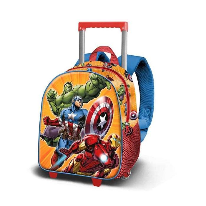 Karactermania Mochila 3D Los Vengadores Attack Infantil Pequeña con Ruedas 26 x 13 x 34 cm