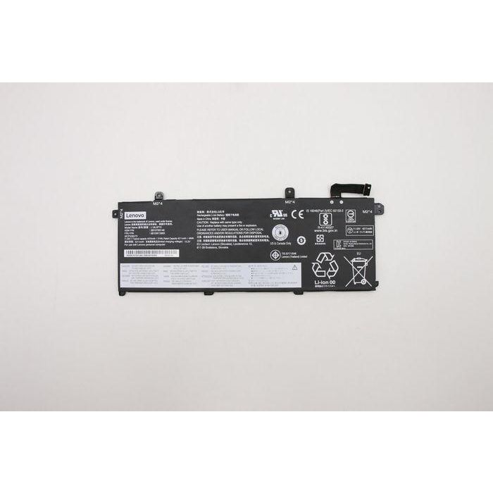Lenovo Internal battery, 50Wh capacity, 3-cell Lithium-Ion, 11.55V, compatible with Lenovo ThinkPad T490 laptops. Lenovo Internal battery, 50Wh capacity, 3-cell Lithium-Ion, 11.55V, compatible with Lenovo ThinkPad T490 laptops.