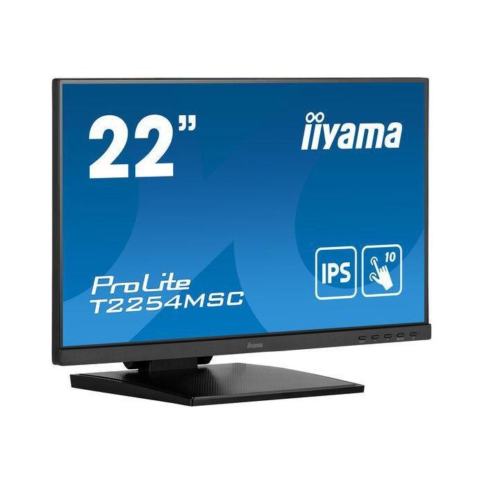 Monitor Iiyama 21,5" Tactil T2254MSC-B1AG, Ips, Fhd, 60 Hz, 4Ms, 10 Puntos de Contacto, Hdmi, Alt. Monitor Iiyama 21,5" Tactil T2254MSC-B1AG, Ips, Fhd, 60 Hz, 4Ms, 10 Puntos de Contacto, Hdmi, Alt.
