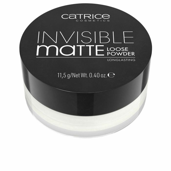 Catrice #001 Polvos Sueltos Fijadores Maquillaje INVISIBLE MATTE Translúcidos, Control Brillos, Minimiza Poros, 11,5 gr, Sin Parabenos ni Siliconas