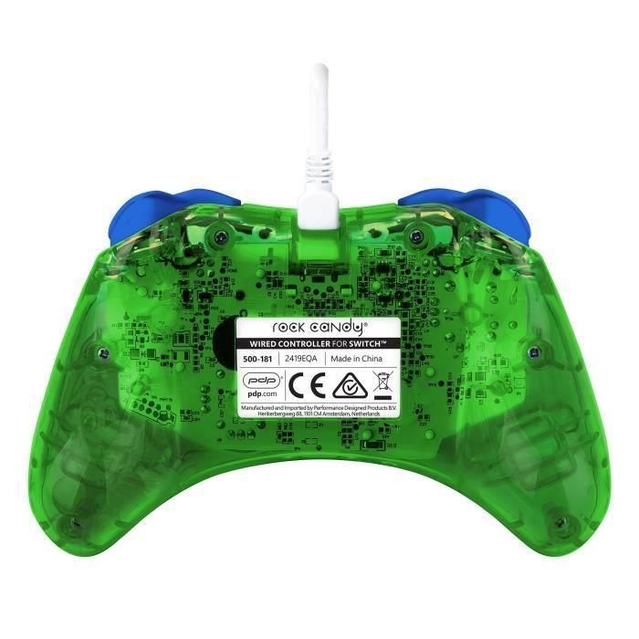 Gamepad - Rock Candy - Super Mario LUIGI - Con cable - Colores brillantes - Ergonómico 2