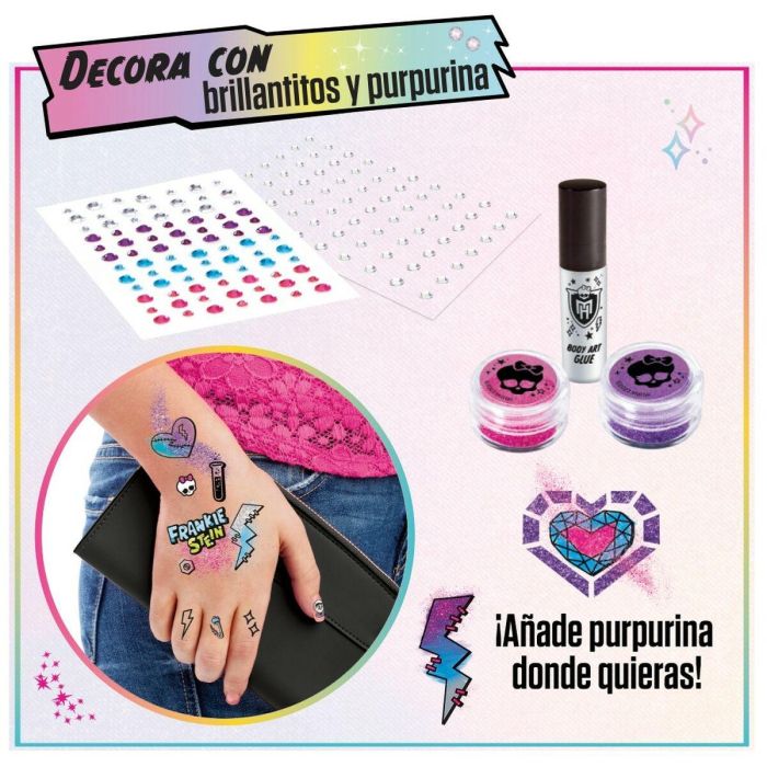 Estudio de Moda Monster High Creeperific Tatuajes Temporales 2