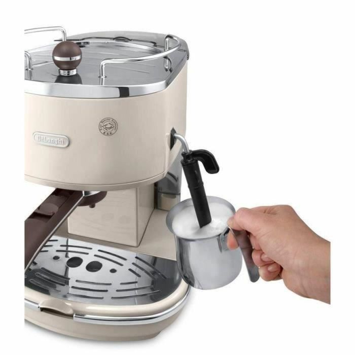 Delonghi ECOV 310.BG Máquina de Espresso Icona Vintage Classic, 15 Bares, 1100W, Beige Brillante 3 Delonghi ECOV 310.BG Máquina de Espresso Icona Vintage Classic, 15 Bares, 1100W, Beige Brillante 3