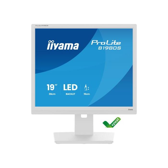 iiyama ProLite B1980S-W1 pantalla para PC 48,3 cm (19") 1280 x 1024 Pixeles SVGA LED Blanco 8 iiyama ProLite B1980S-W1 pantalla para PC 48,3 cm (19") 1280 x 1024 Pixeles SVGA LED Blanco 8