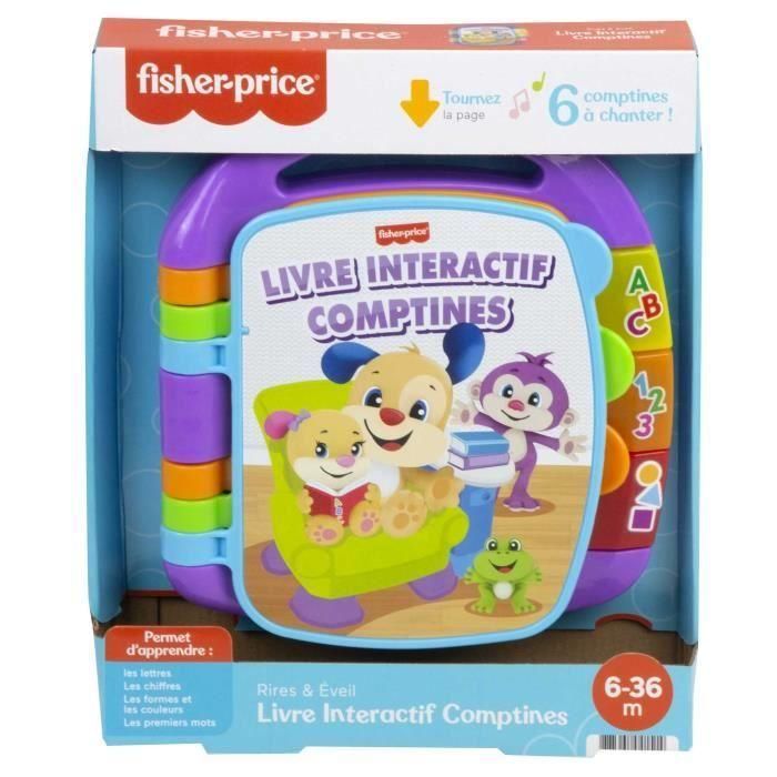 Fisher-Price PRECIO-PESCADOR Libro interactivo de perritos, aprende letras y números con botones iluminados, +6 meses con asa de transporte 5 Fisher-Price PRECIO-PESCADOR Libro interactivo de perritos, aprende letras y números con botones iluminados, +6 meses con asa de transporte 5