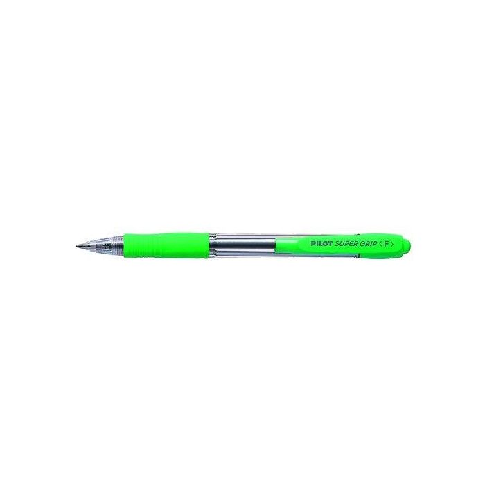 Boligrafo Rt. Pilot Supergrip Verde Claro (Tinta Azul) 12 unidades