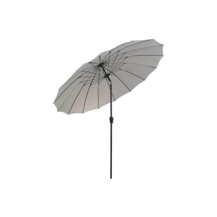 Parasol Terraza Y Jardin DKD Home Decor Gris Negro 280 x 250 x 280 cm 5