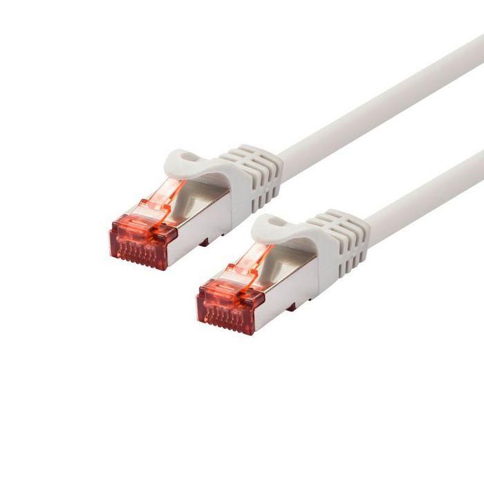 LOGON PROFESSIONAL Cable de Red Patch CAT6 F/UTP Blindado de 2 Metros Marfil con Conectores RJ45