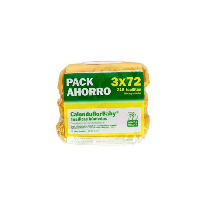 Pack Calenduflorbaby Toallitas 3X72**