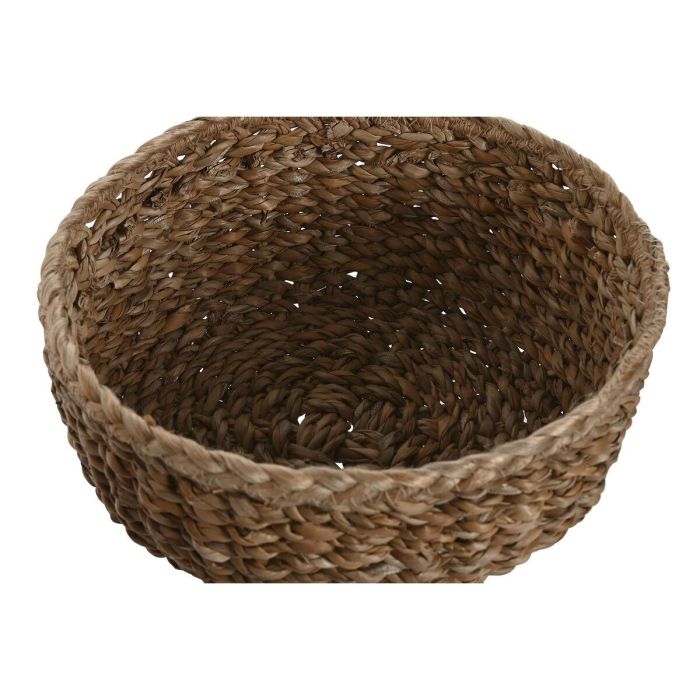 Juego de Cestas Home ESPRIT Natural Fibra natural Boho 30 x 30 x 13 cm (3 Piezas) 3