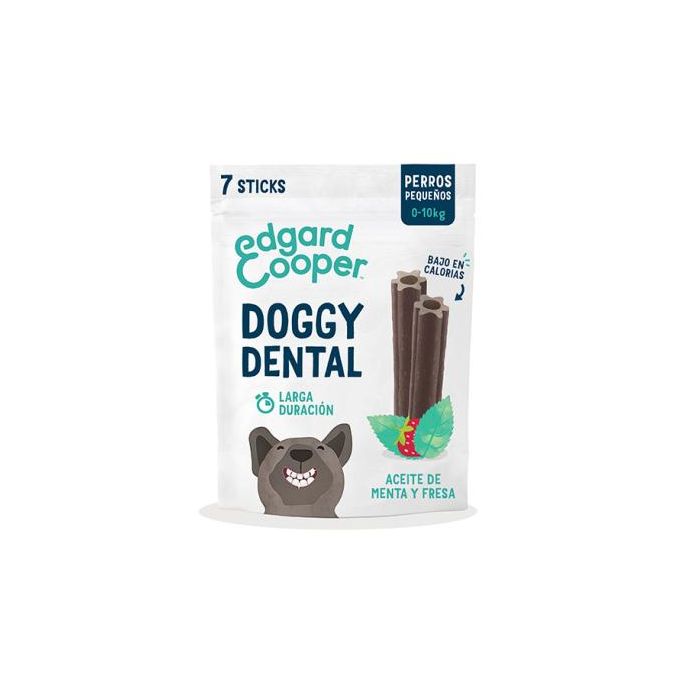 Doggy Dental Snacks Fresa-Menta Small 8 unidades 105 gr para perros 0-10 kg