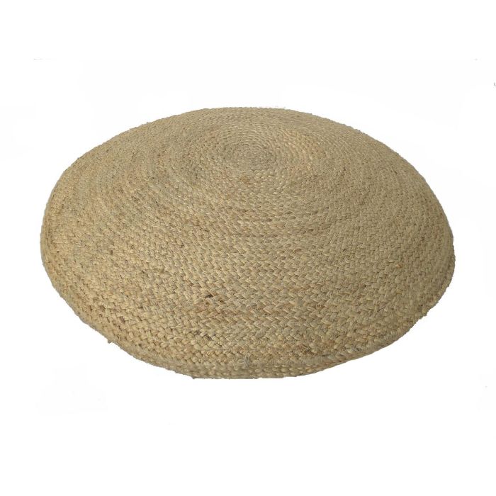 DKD Home Decor Cojín de Suelo Decorativo Estilo Balinés de Poliéster Color Natural 50x50x20 cm