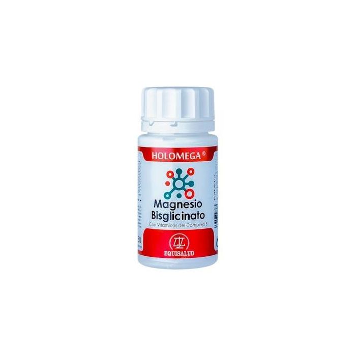 Holomega Magnesio Bisglicinato con Complejo B 50 Cápsulas. Reduce Cansancio y Fatiga, Soporte Nervioso y Muscular.