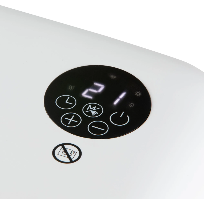 Domo Calefactor de Baño DO7357F - 2000W, Wifi, Mando a Distancia, Función Eco, Pantalla LED, Montaje Pared/Pie, Blanco 5