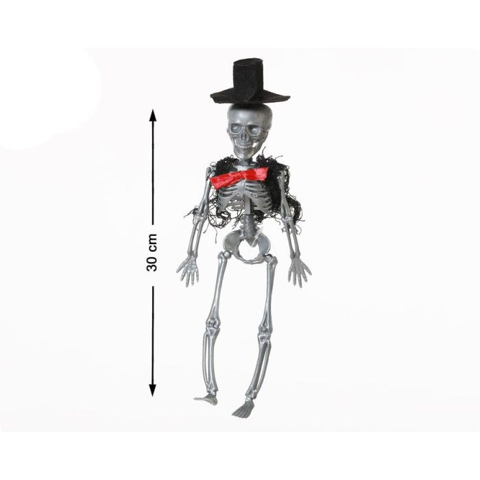 Figura de Esqueleto Novio 30 cm con Traje Formal para Boda Temática o Día de Muertos