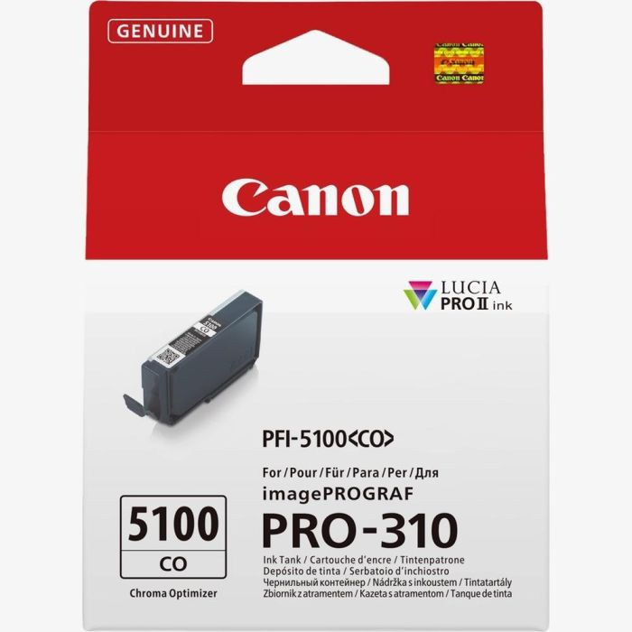 Canon PFI-5100CO Cartucho de Tinta Pigmentada Chroma Optimizer LUCIA PRO II 10 Colores para Calidad Profesional
