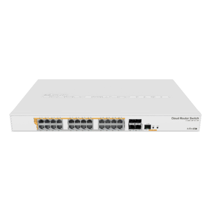 Mikrotik CRS328-24P-4S+RM Switch Gestionado L2/L3 con 24 Puertos Gigabit PoE y 4 SFP+ para Rack 1U