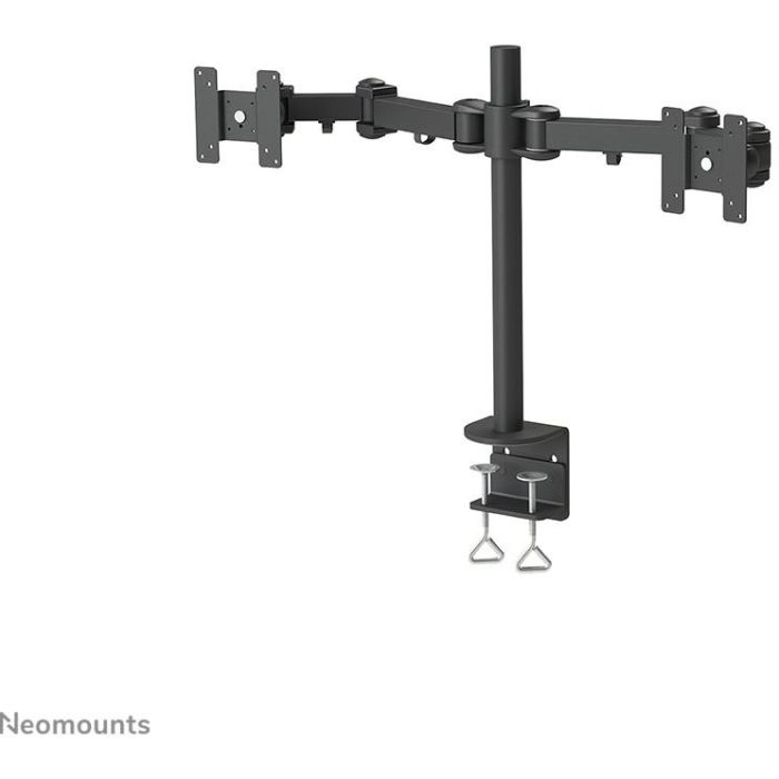 Neomounts FPMA-D960D Soporte de escritorio para 2 monitores hasta 27" (69 cm) y 8 kg, VESA 100x100mm, Negro 1